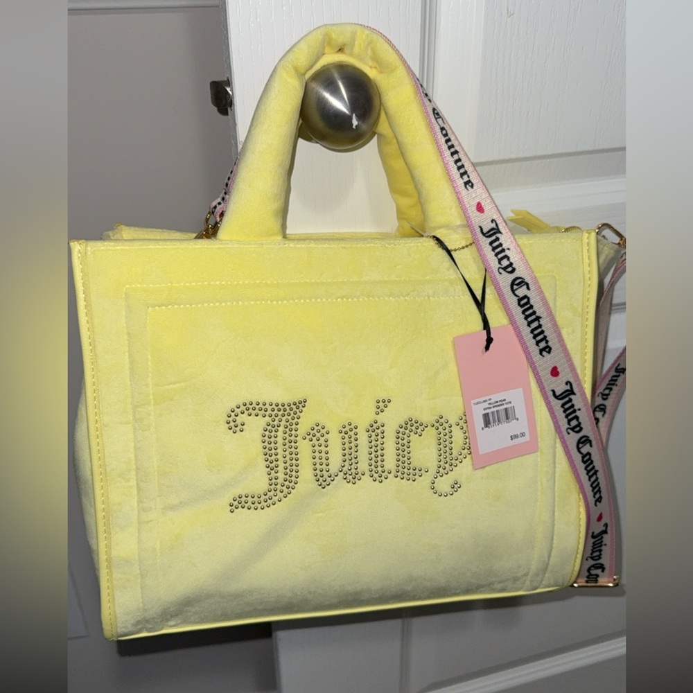 Juicy Couture Extra Spender Yellow Tote Bag